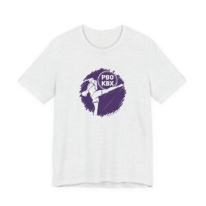 PBOKBX Kickboxer Silhouette Purple Scribble